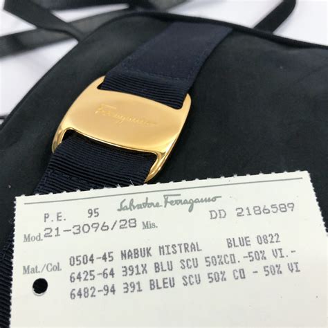 ferragamo bag with blank lining fake|Ferragamo bag number lookup.